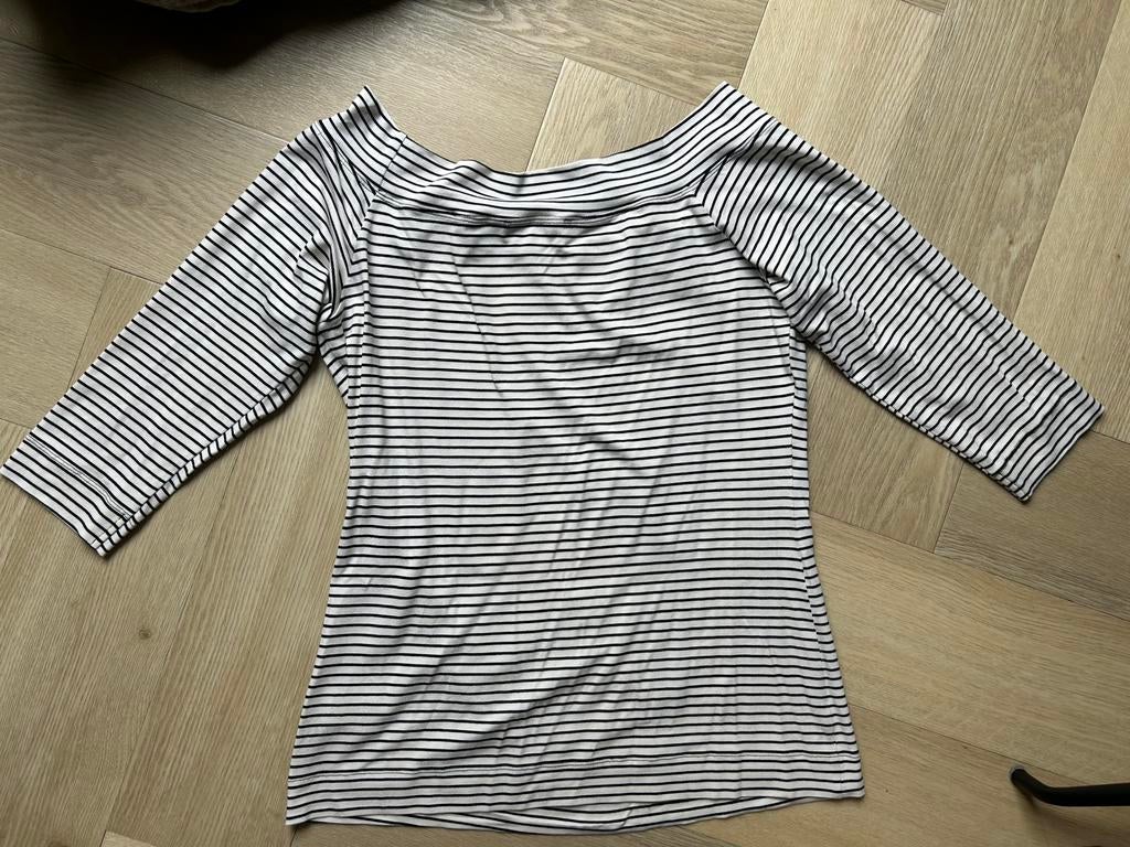Mooi gestreept shirt met boothals Studio Anneloes maat M, Ophalen of Verzenden, Zo goed als nieuw, Maat 38/40 (M), Lange mouw