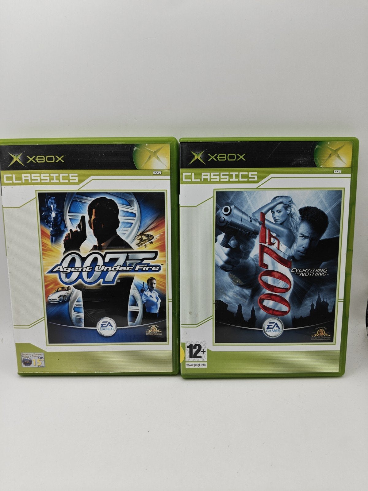 2x James Bond 007 Xbox Classic Bundel, Avontuur en Actie, Gebruikt, Electronic Arts, 1 speler