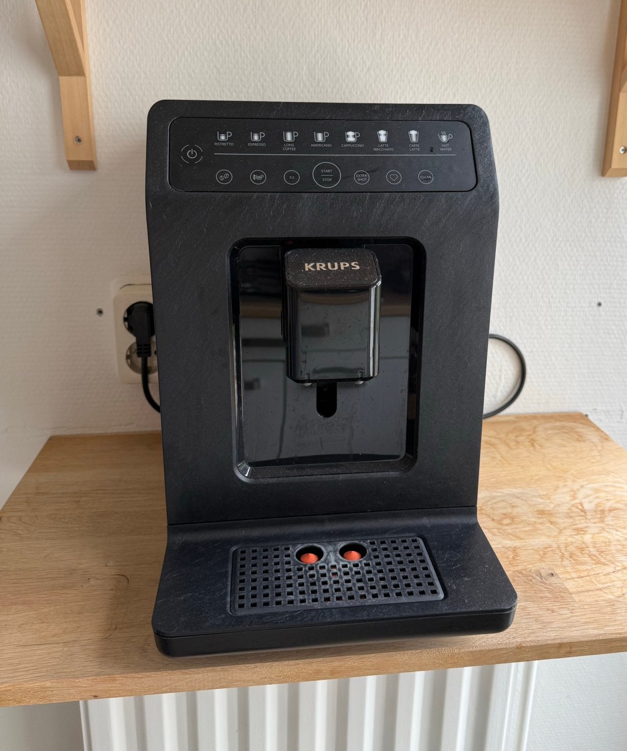 Goed werkende Krups koffiebonenmachine, Ophalen, Afneembaar waterreservoir, Koffiemachine, Koffiebonen