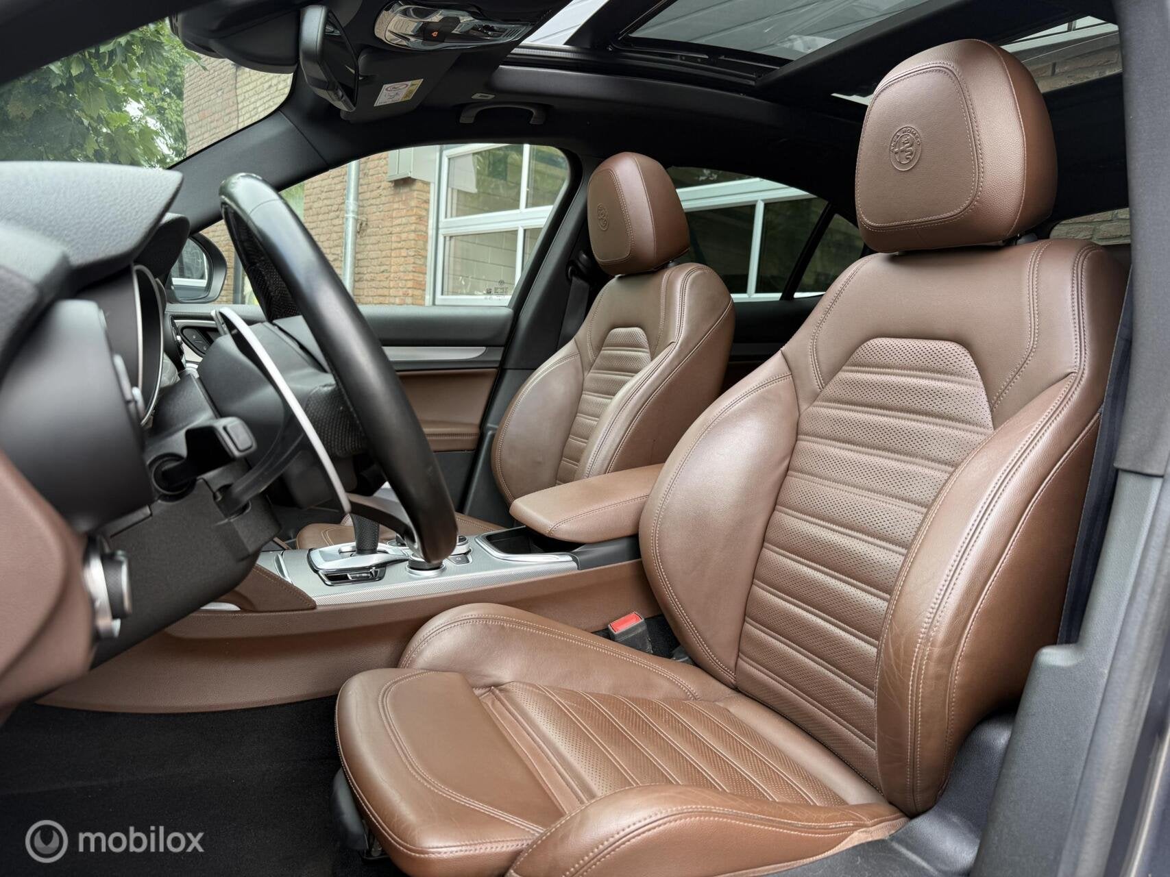 Alfa Romeo Stelvio 2.0 T AWD Veloce Panodak Leer Navi Carpla, Auto's, Automaat, 1995 cc, 4 cilinders, Leder