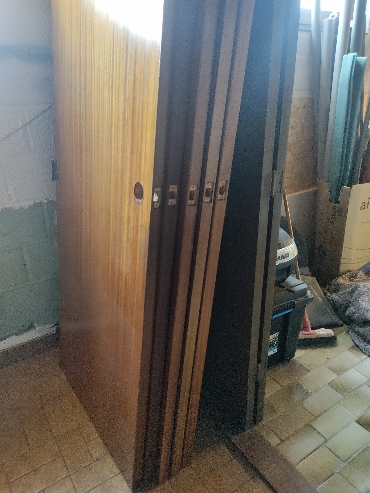 Set van 5 houten binnendeuren - Gebruikt, Ophalen, Gebruikt, 80 tot 100 cm, Binnendeur