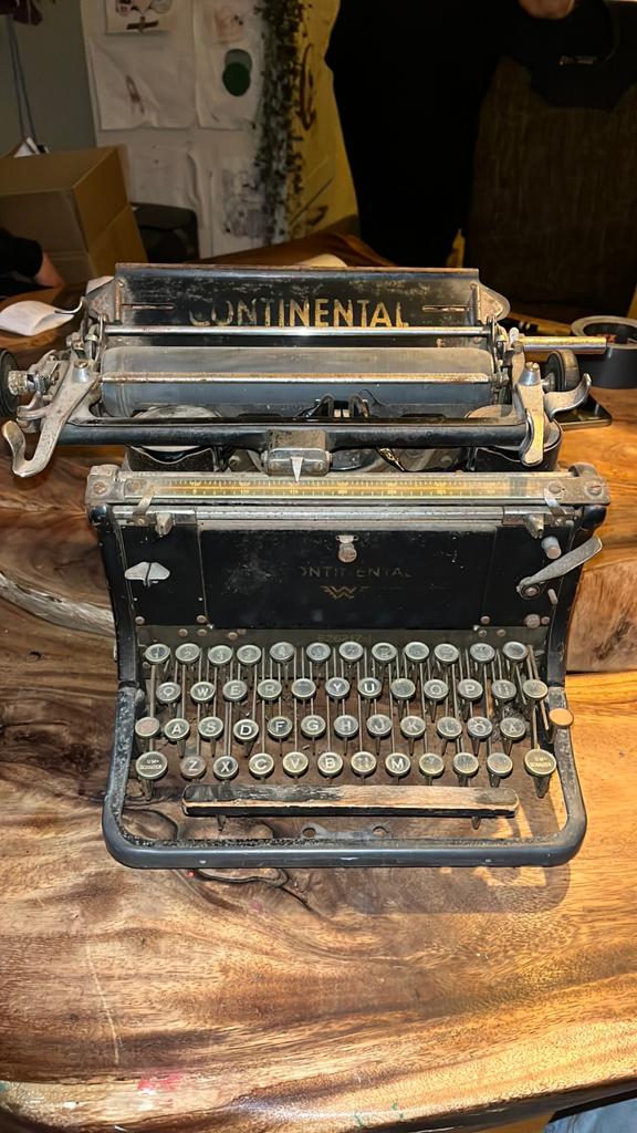 Continental typmachine, Ophalen, Gebruikt