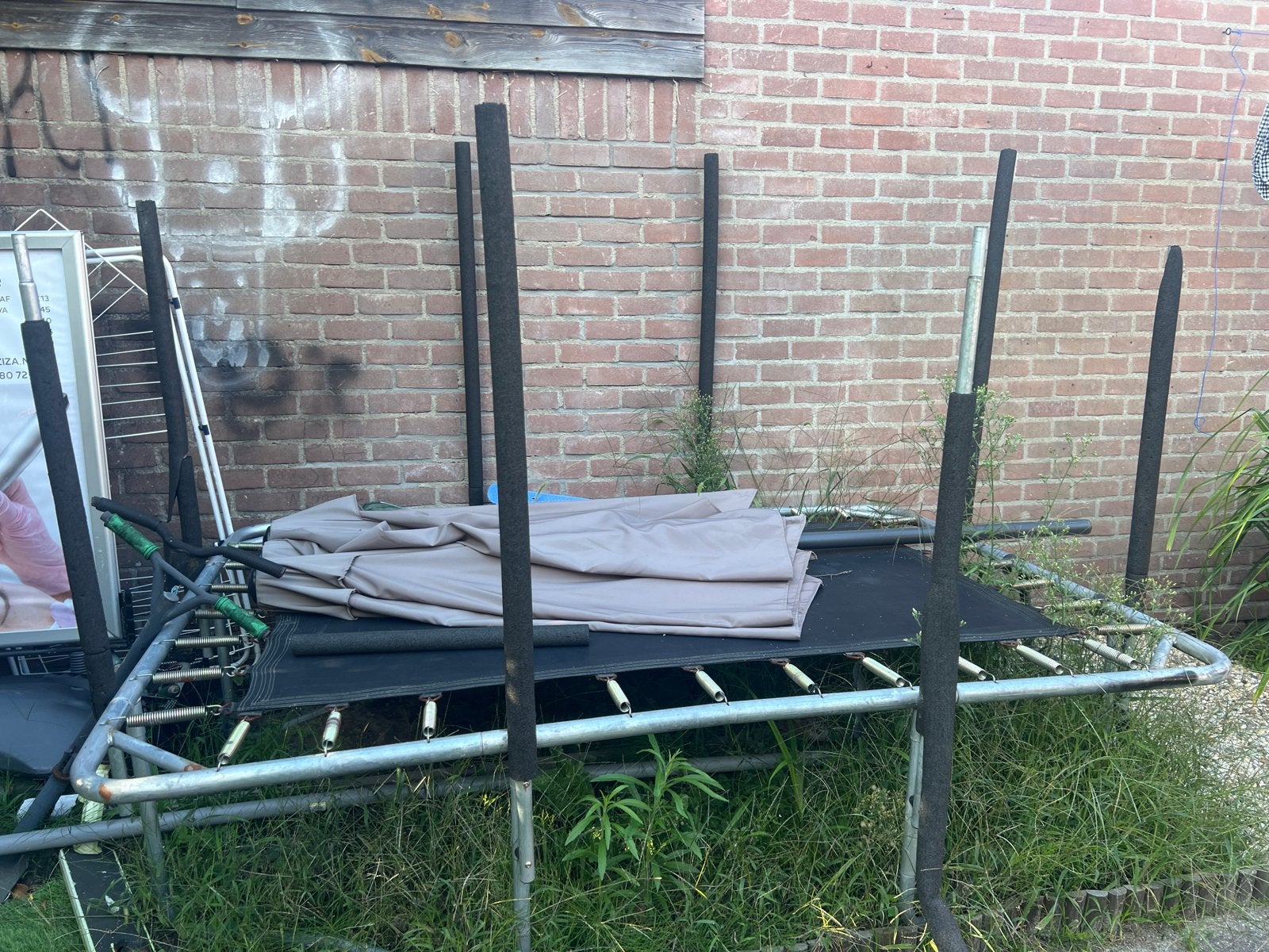 trampoline, Ophalen, Gebruikt