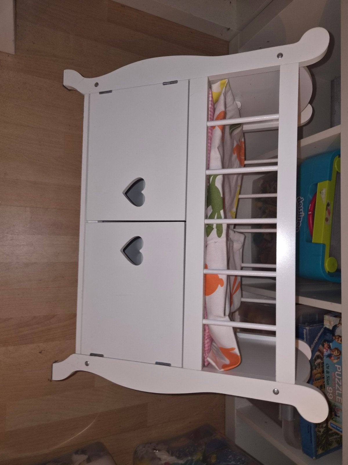 houten poppenbed met kastje er onder, Ophalen, Babypop
