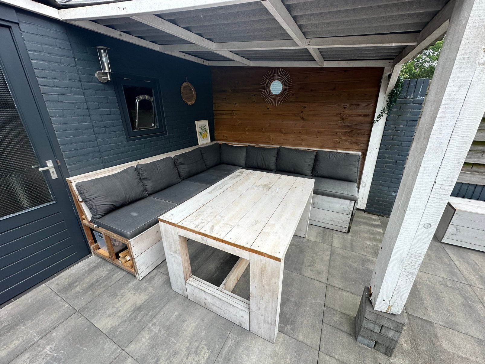 Zithoek steigerhout GRATIS, Ophalen, Gebruikt, Steigerhout