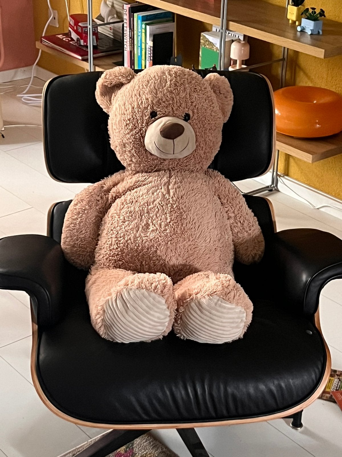 Grote teddybeer 100cm beer knuffelbeer, Ophalen, Beer, Zo goed als nieuw, Bruin