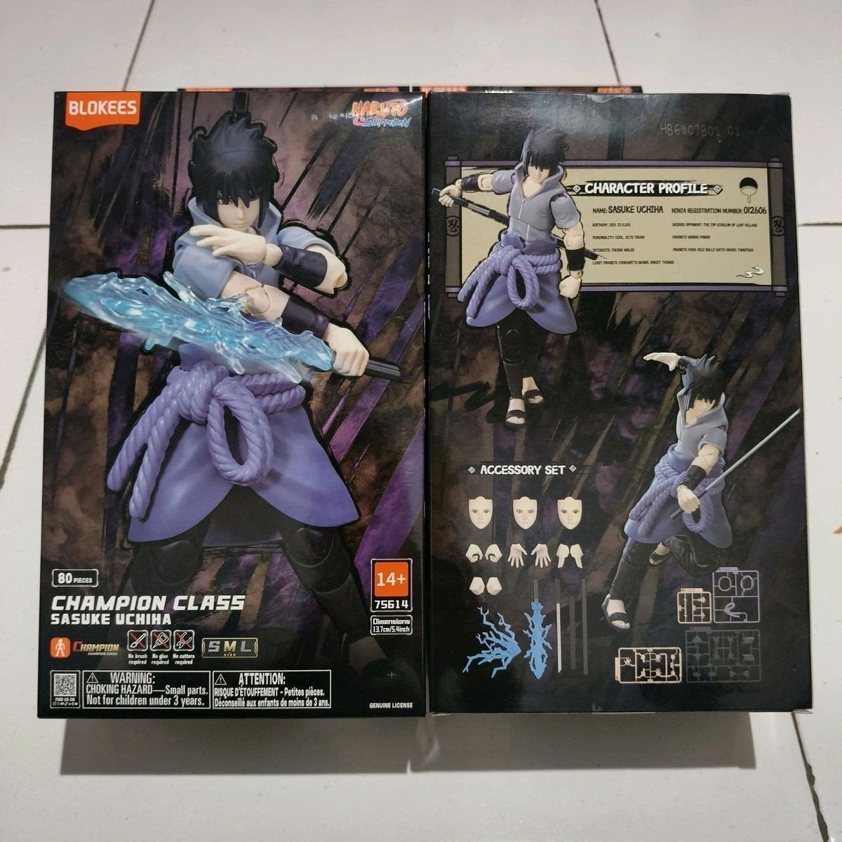 Blokees Sasuke Uchiha actiefiguur - Naruto Champion Class, Ophalen of Verzenden, Nieuw