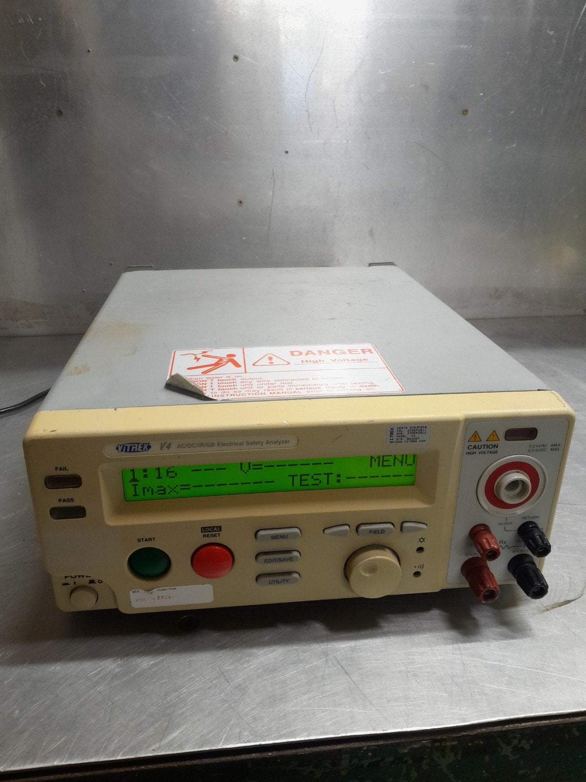 Vitrek V4 Hipot Ac/Dc/Ir Electrical Safety Analyzer tester, Ophalen of Verzenden