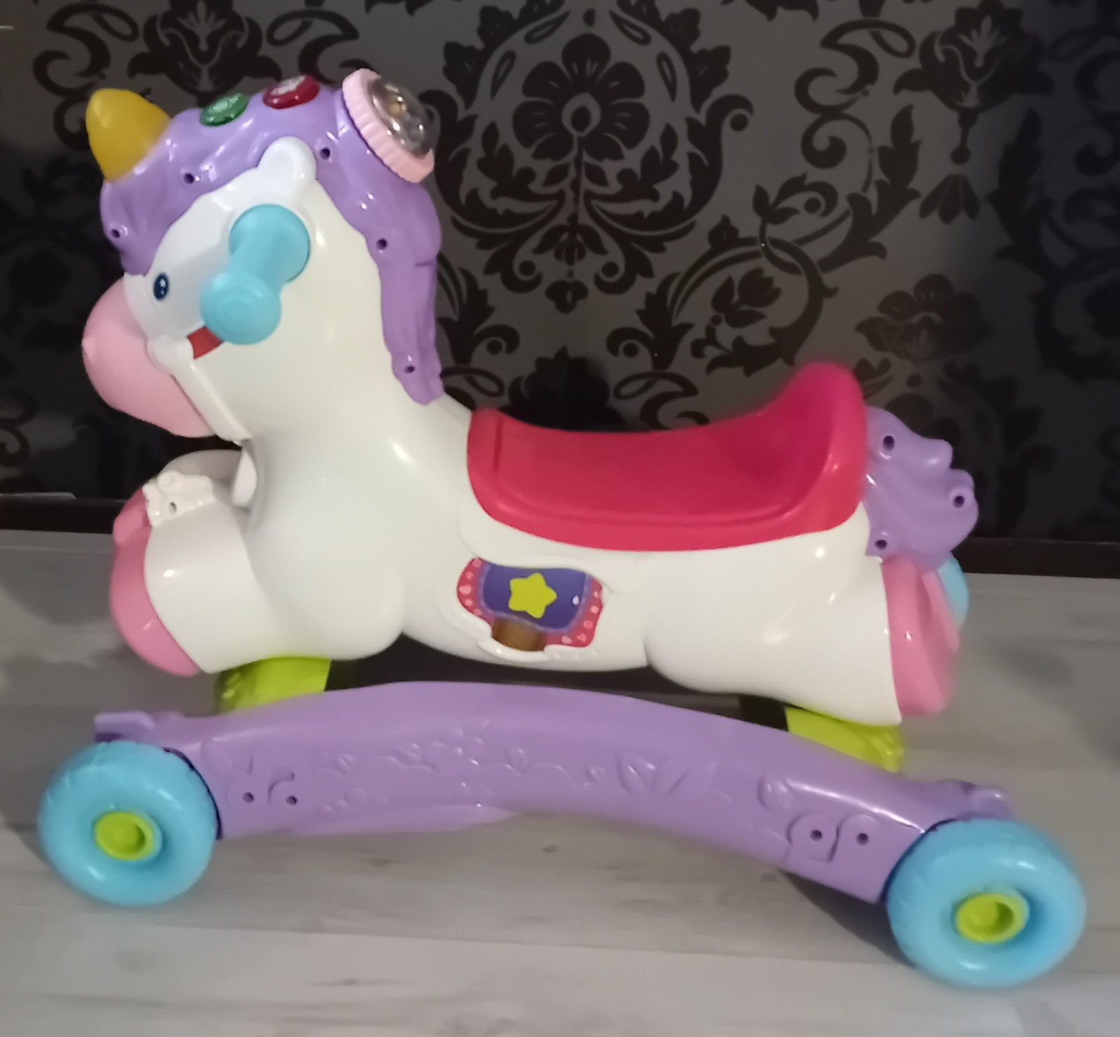 VTech Baby 3-in-1 Magische Eenhoorn Loopfiets, Kinderen en Baby's, Ophalen of Verzenden, Zo goed als nieuw, Loopfiets