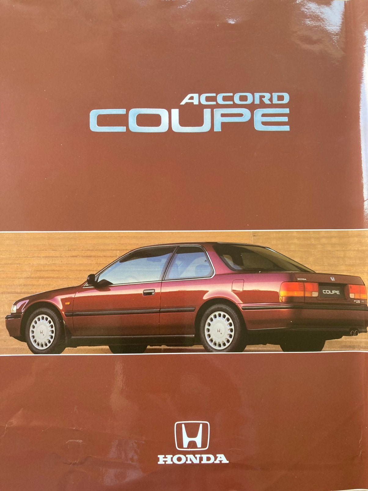 Honda Accord coupe vouwfolder Belgie ca 1991, Ophalen of Verzenden, Gelezen