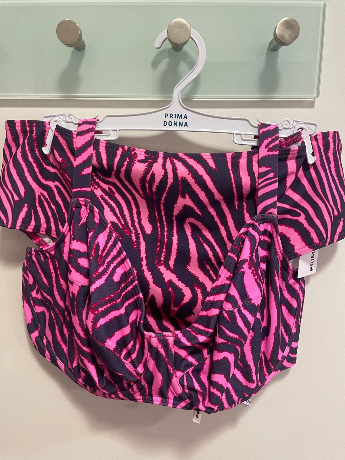 Prima Donna Bikini Set - Roze Zebraprint top 85E broekje 44, Kleding | Dames, Verzenden, Nieuw, Roze, Bikini