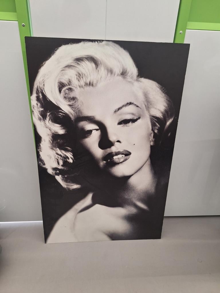 Marilyn Monroe Zwart-Wit Poster/Schilderij, Ophalen