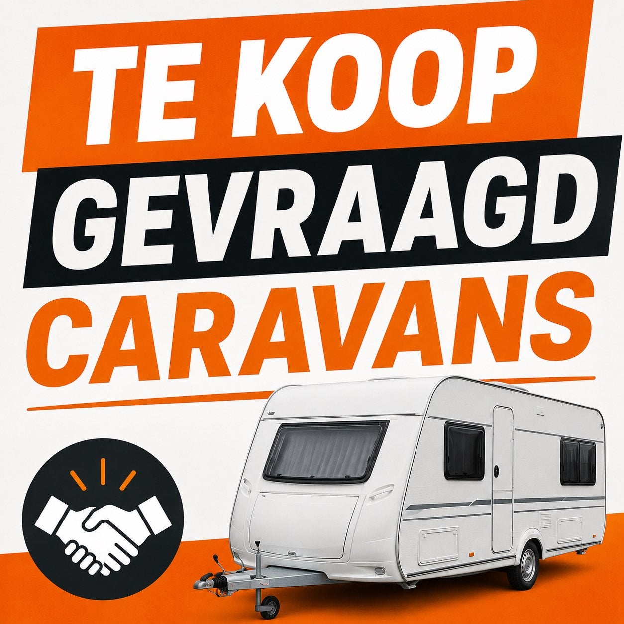 Te koop gevraagd: Caravans, Particulier, Rondzit, Tot en met 4