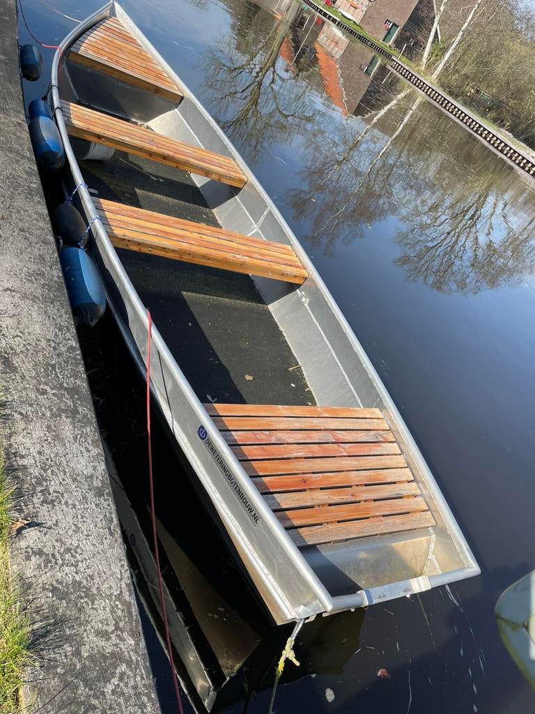 Boot mit Außenbordmotor, Watersport en Boten, Ophalen, Gebruikt, Buitenboordmotor