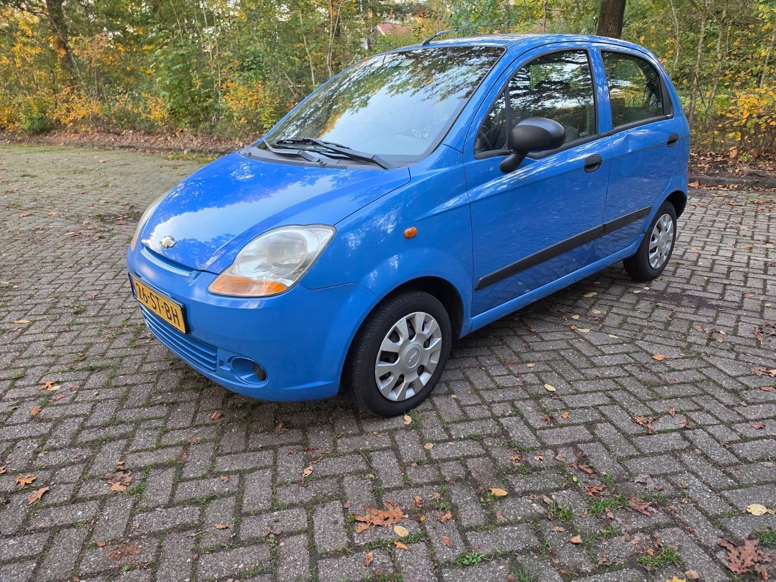 Chevrolet Matiz 0.8 2006 Blauw, Airco lange apk weinig km!!!, Auto's, Voorwielaandrijving, Blauw, Origineel Nederlands, 19 km/l