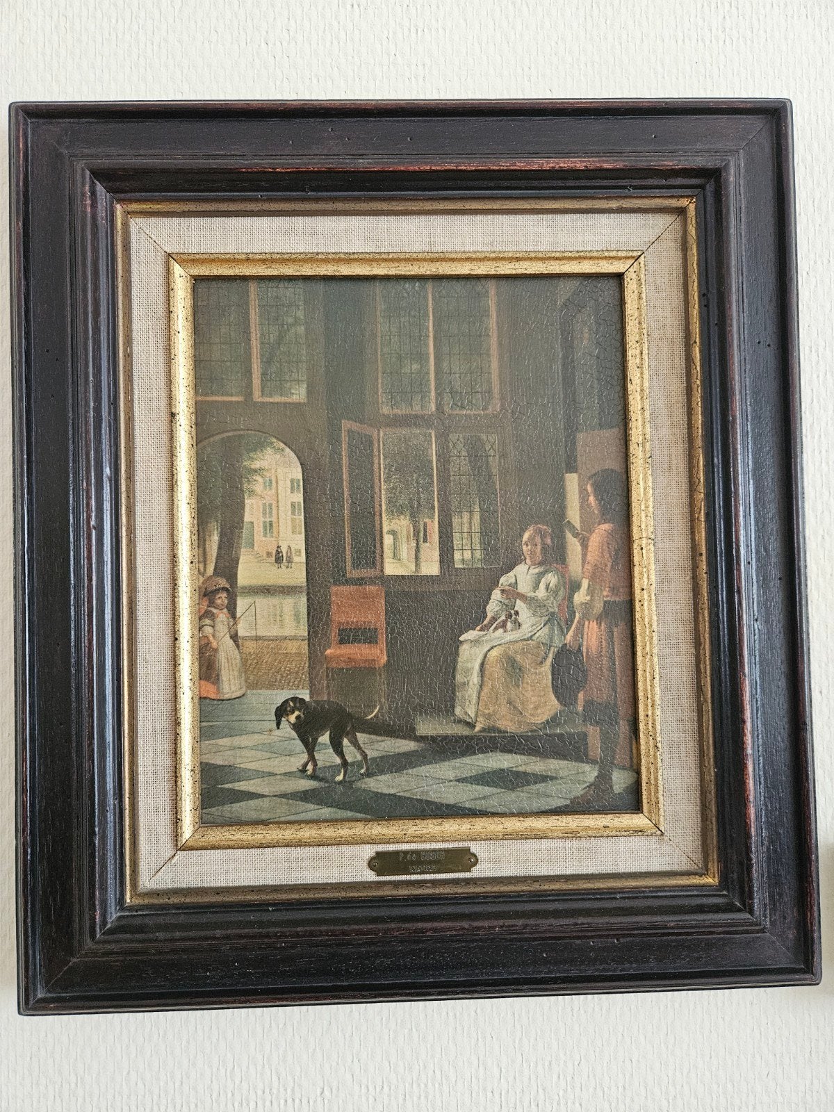 mooie reproductie van Pieter de Hooch schilderij, Ophalen
