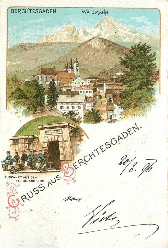 379-126-015 Berchtesgaden Litho, Verzenden, Voor 1920, Duitsland