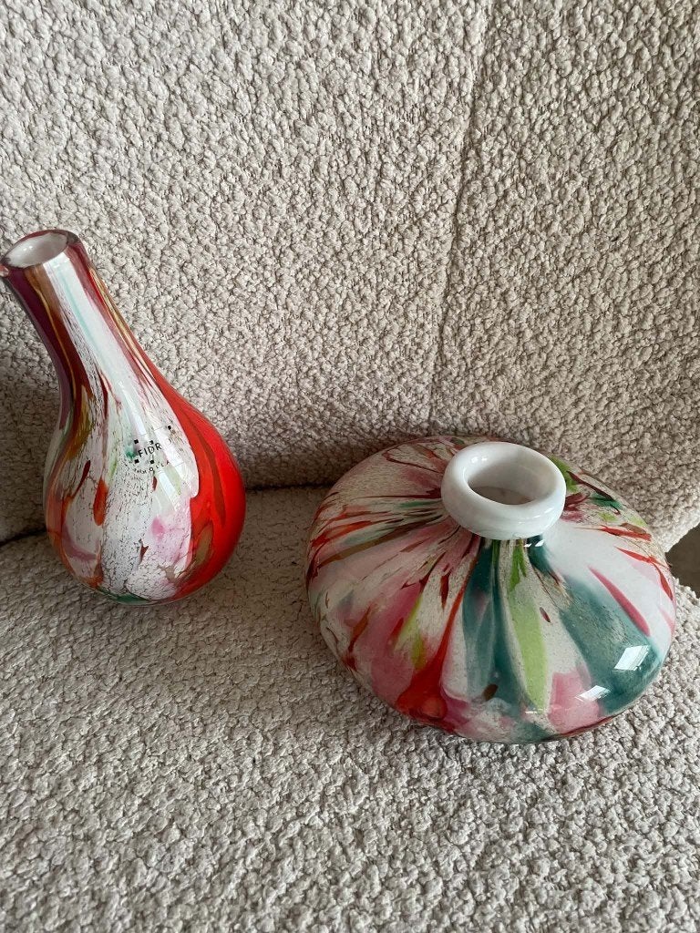 Fidrio glazen design vaasjes, Ophalen of Verzenden