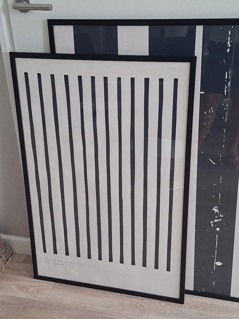 Poster HI 70x100 / Poster Strepen 60x90, Ophalen, Rechthoekig Staand, Deurposter of groter, Zo goed als nieuw