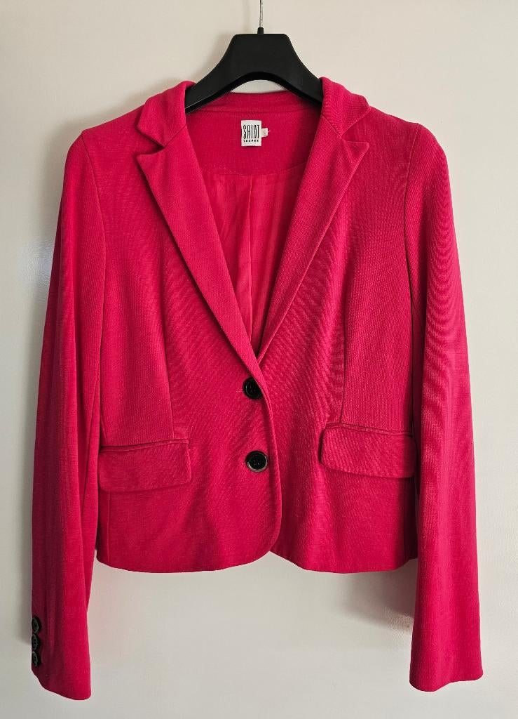 Fuchsia blazer Saint Tropez mt L, Maat 42/44 (L), Ophalen of Verzenden, Zo goed als nieuw, Jasje