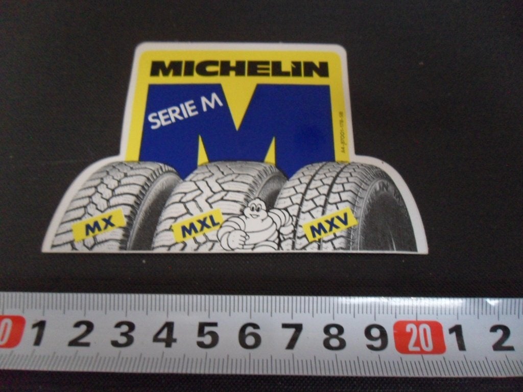 sticker MICHELIN SERIE M  MX  MXL  MXV autobanden, Ophalen of Verzenden, Zo goed als nieuw