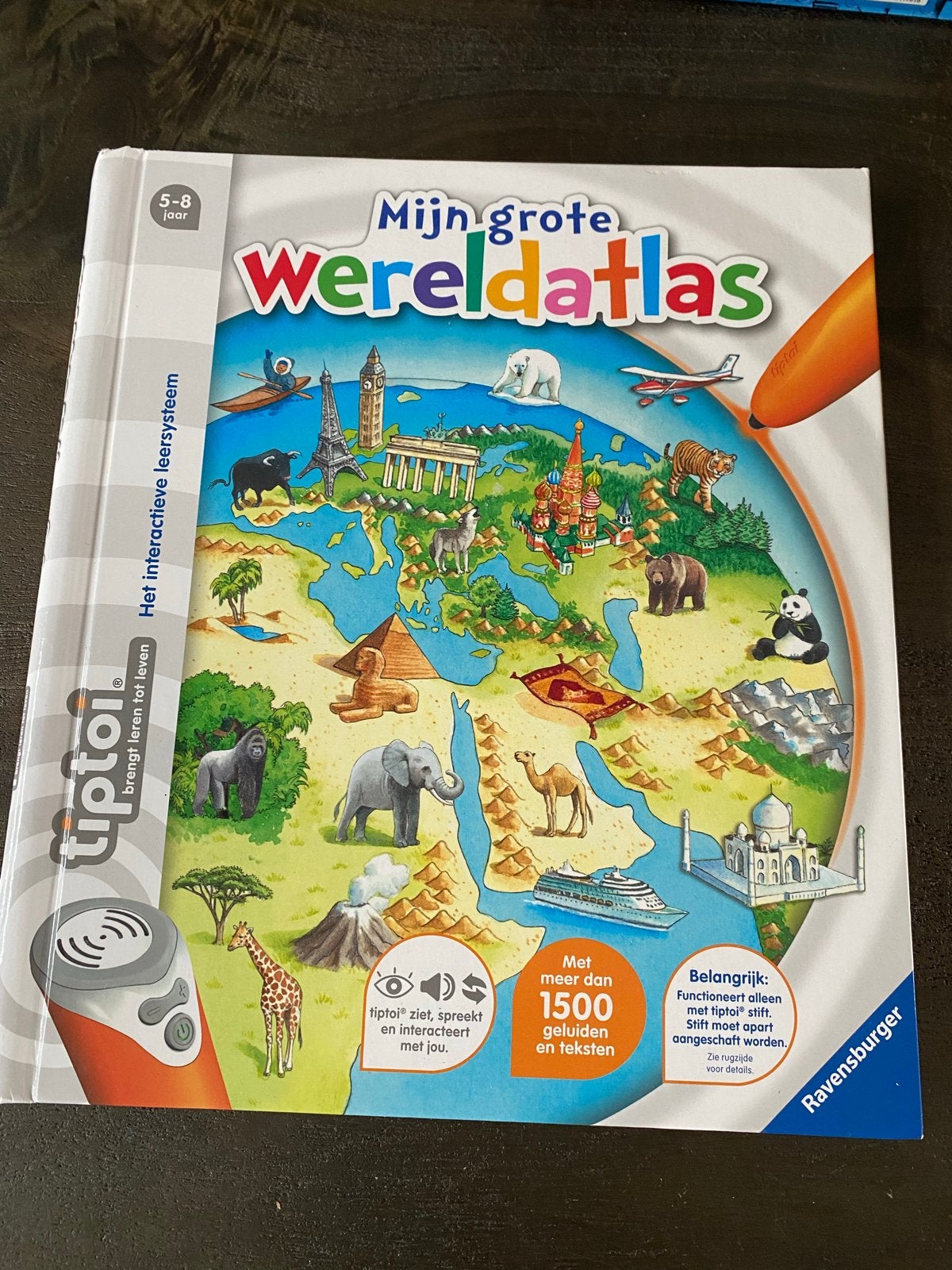 Tiptoi Mijn Grote Wereldatlas + Mijn Leer-Speel-Avontuur, Boeken, Overige atlassen, 2000 tot heden, Ophalen of Verzenden, Zo goed als nieuw