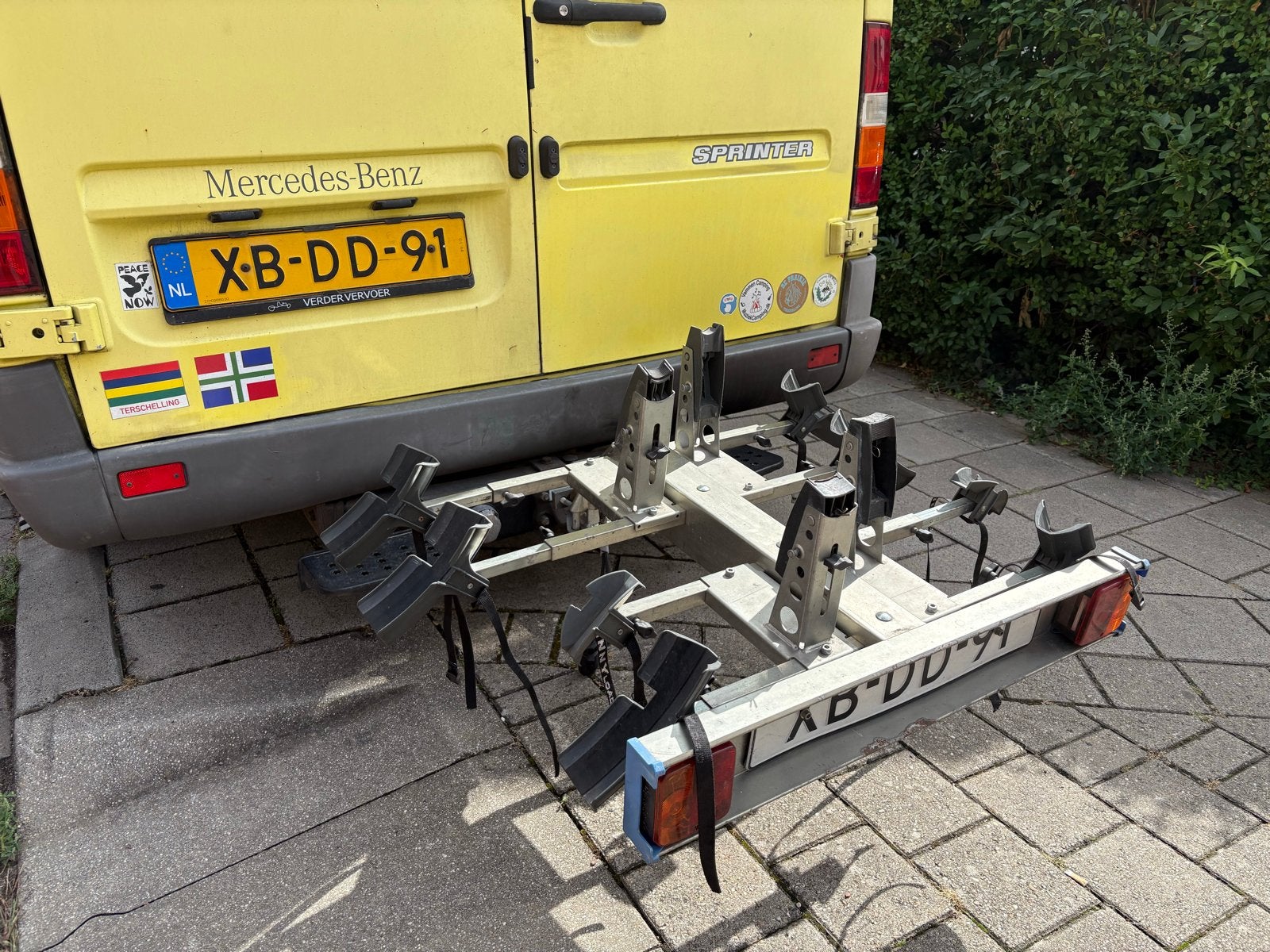 Twinnny Load QUATTRO trekhaakdrager voor 4 fietsen, Ophalen, 3 fietsen of meer, Gebruikt, Trekhaakdrager