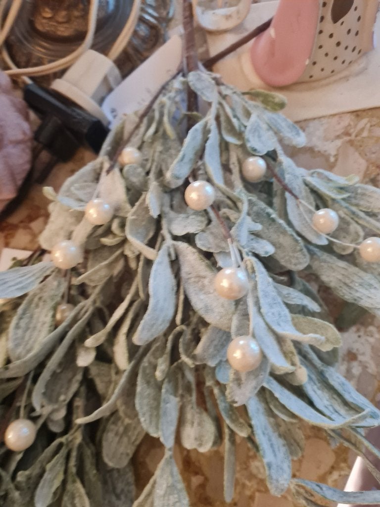 Mistletoe takjes, kunts nieuw merk Clayre & Eef p/st 7.50, Diversen, Heikant 21 Kaatsheuvel, Belle Vieille Brocante, Nieuw, Ophalen of Verzenden