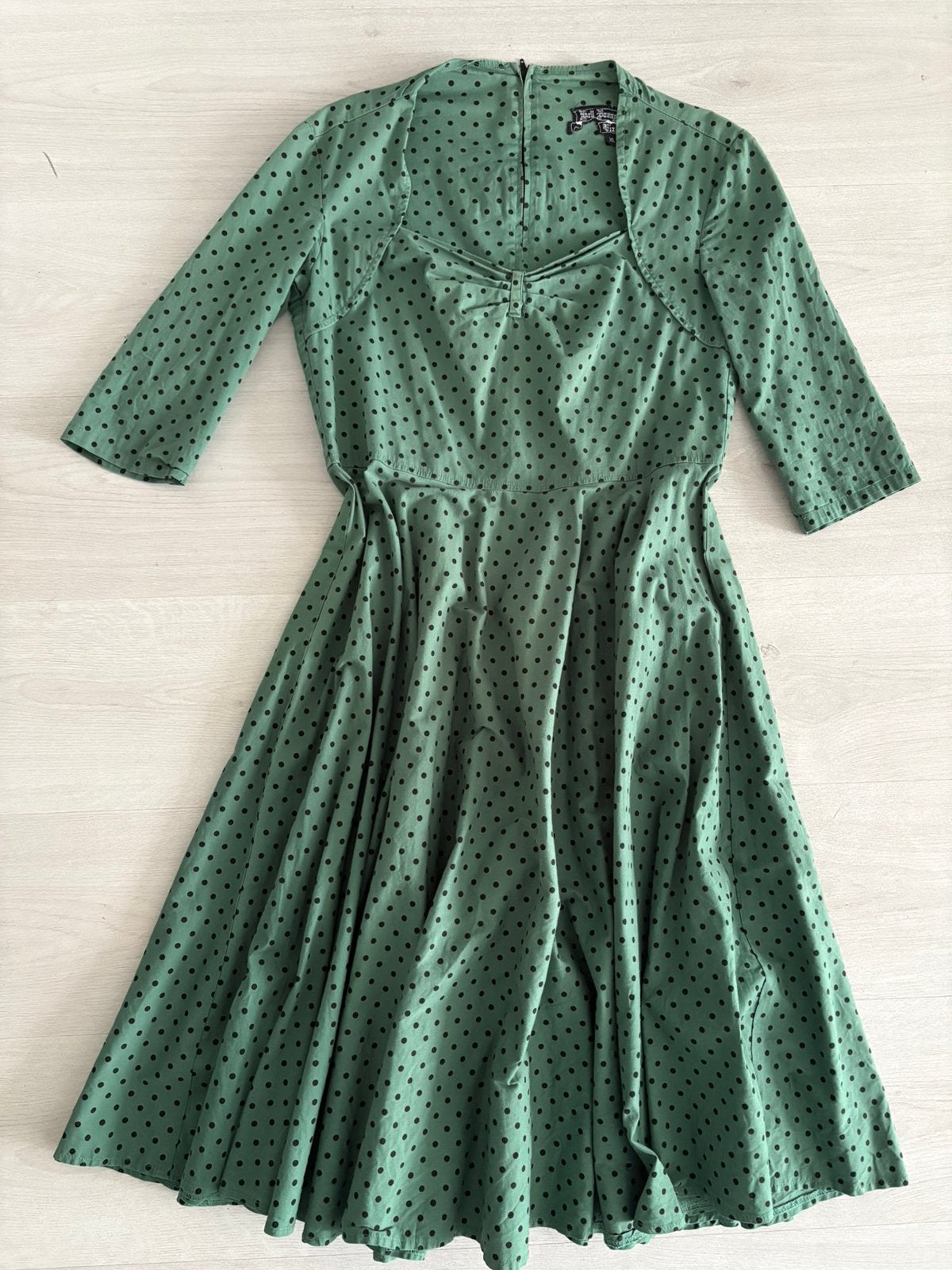 Vintage jurk - Hell Bunny Vixen - Maat XL, Maat 46/48 (XL) of groter, Nieuw, Ophalen of Verzenden, Onder de knie