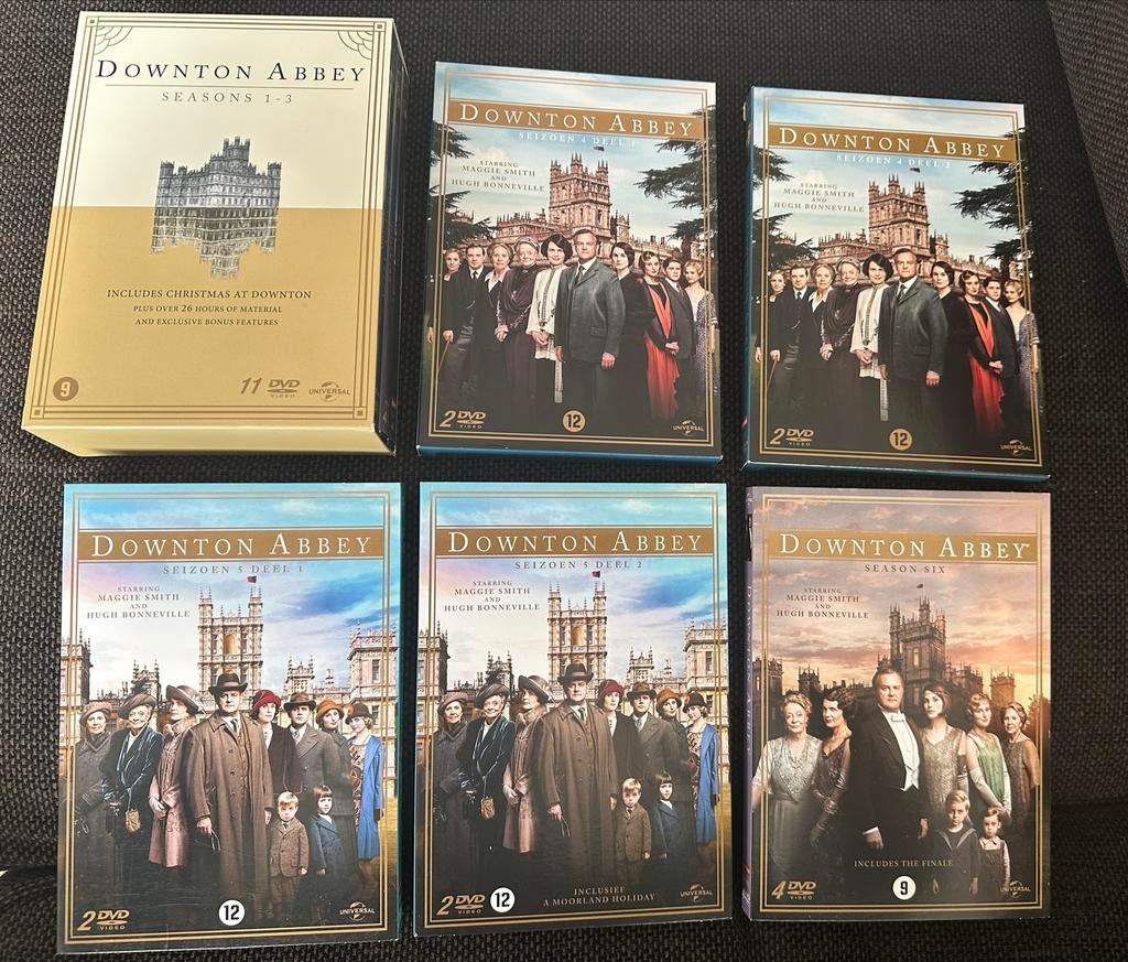 Downton Abbey Complete Collectie Seizoen 1 t/m 6 DVD, Historisch of Kostuumdrama, Boxset, Ophalen of Verzenden, Zo goed als nieuw