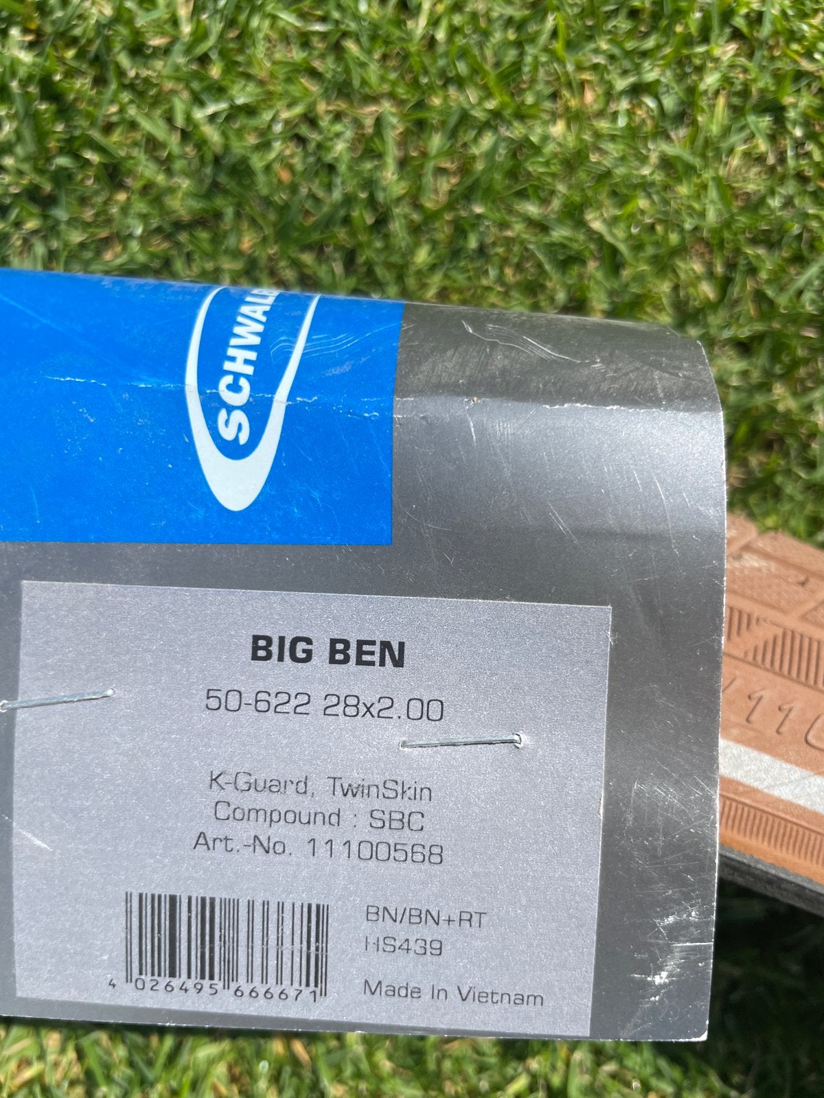 Nieuwe Schwalbe Big Ben fietsband 28x2.00 (50-622), Band, Nieuw, Ophalen of Verzenden, Rubber
