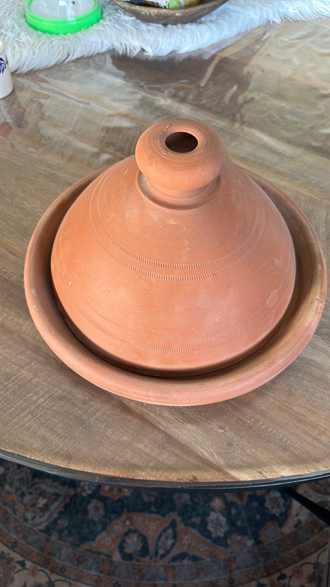 Stenen Tajine, Ophalen, Overige materialen, Met deksel, Overige typen