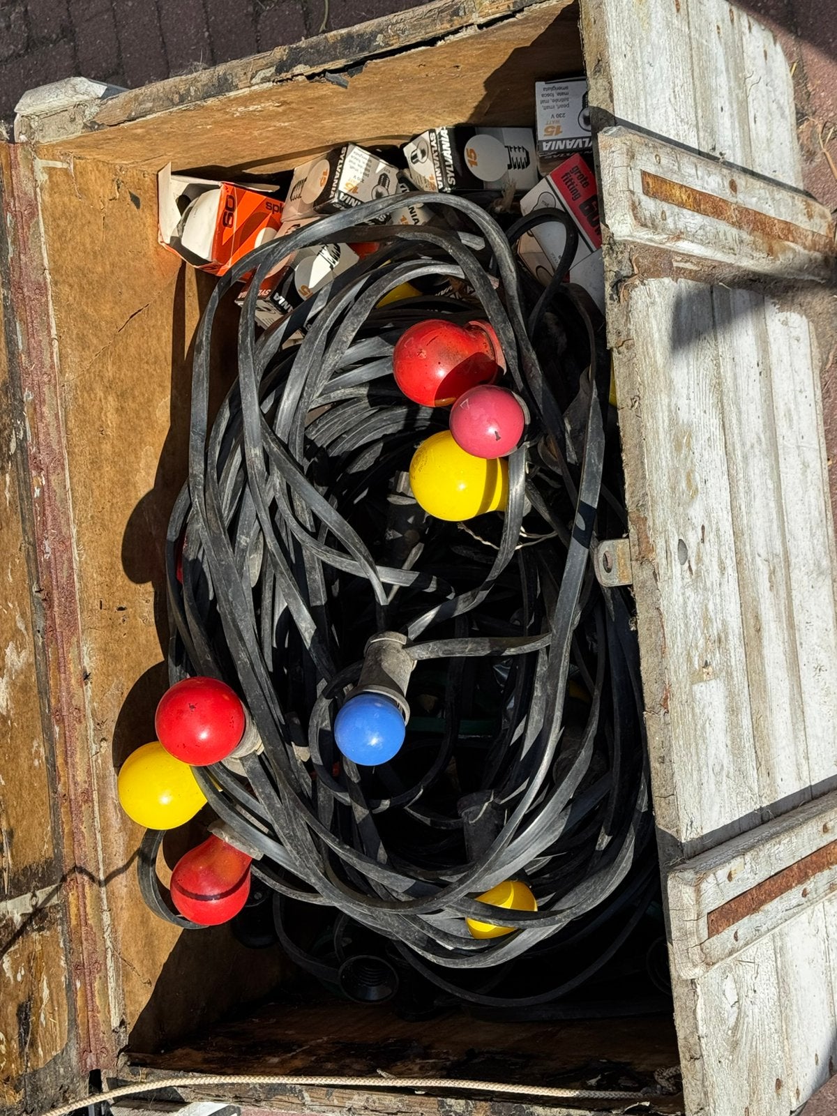 Prikkabel feestverlichting, Ophalen, Overige materialen, Gebruikt, Minder dan 50 watt