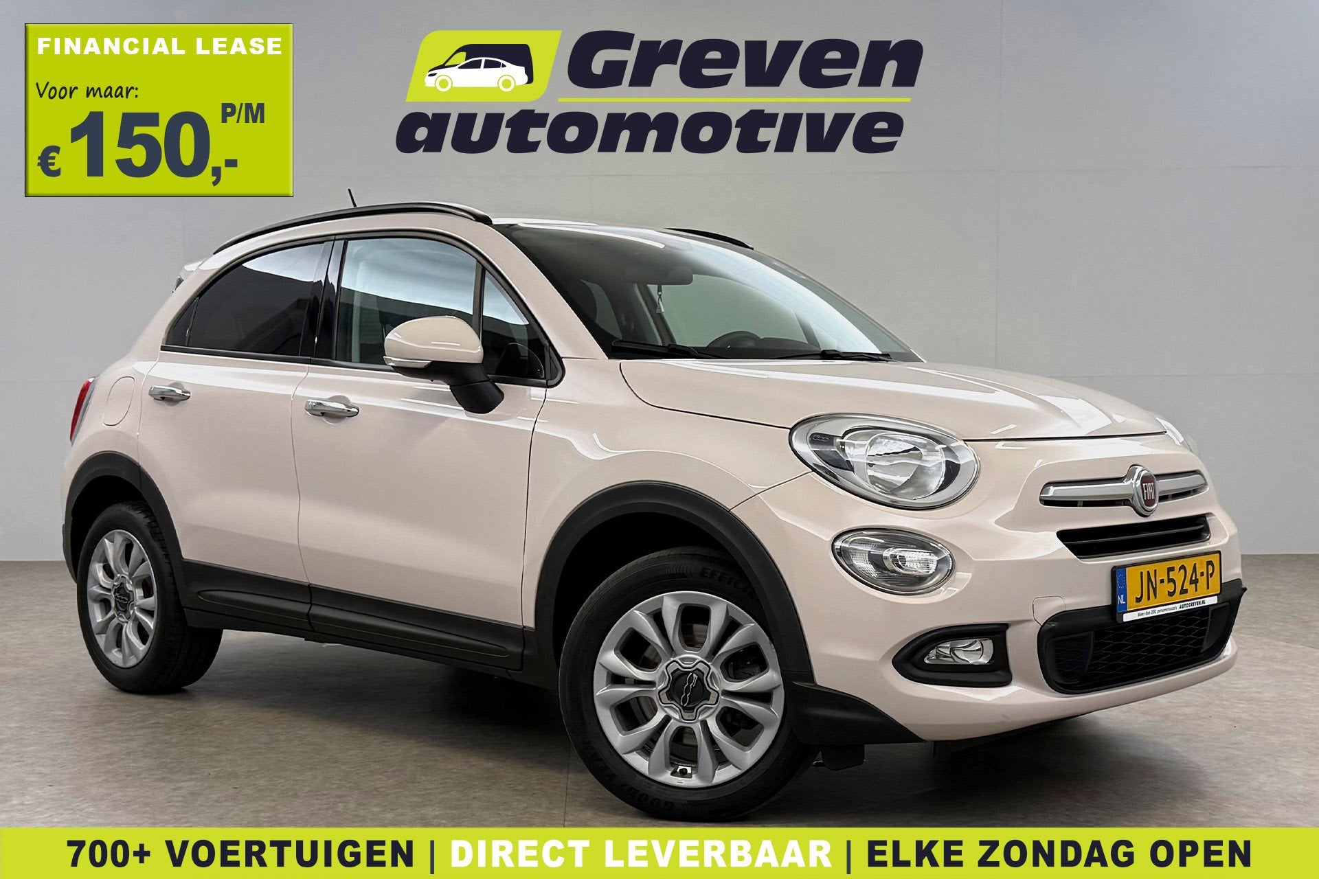 Fiat 500X 1.4 Turbo MultiAir PopStar 141PK | Clima | Cruise, Auto's, Fiat, Voorwielaandrijving, Stof, Gebruikt, 500X