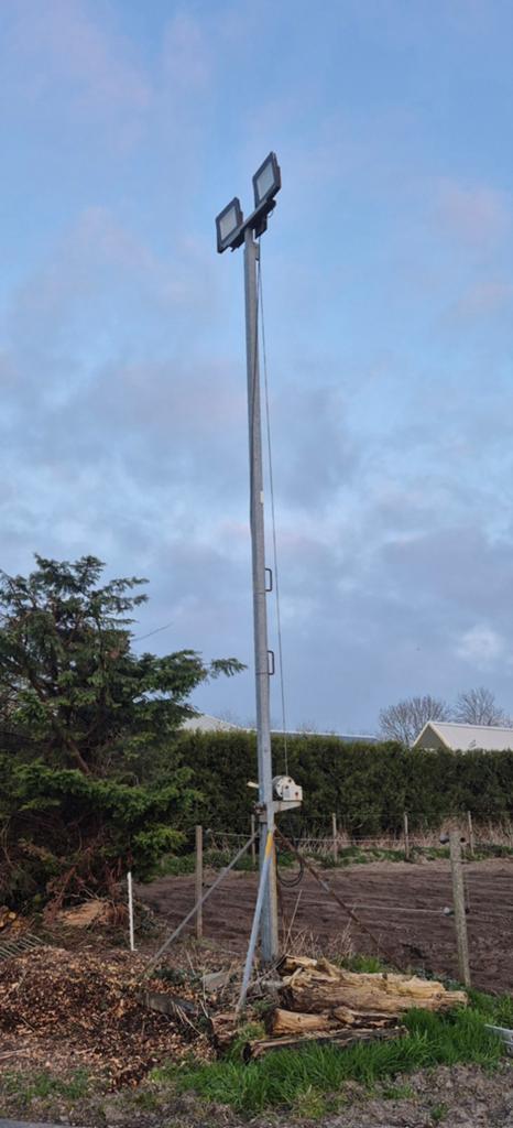 Lichtmast 6-12m, Ophalen