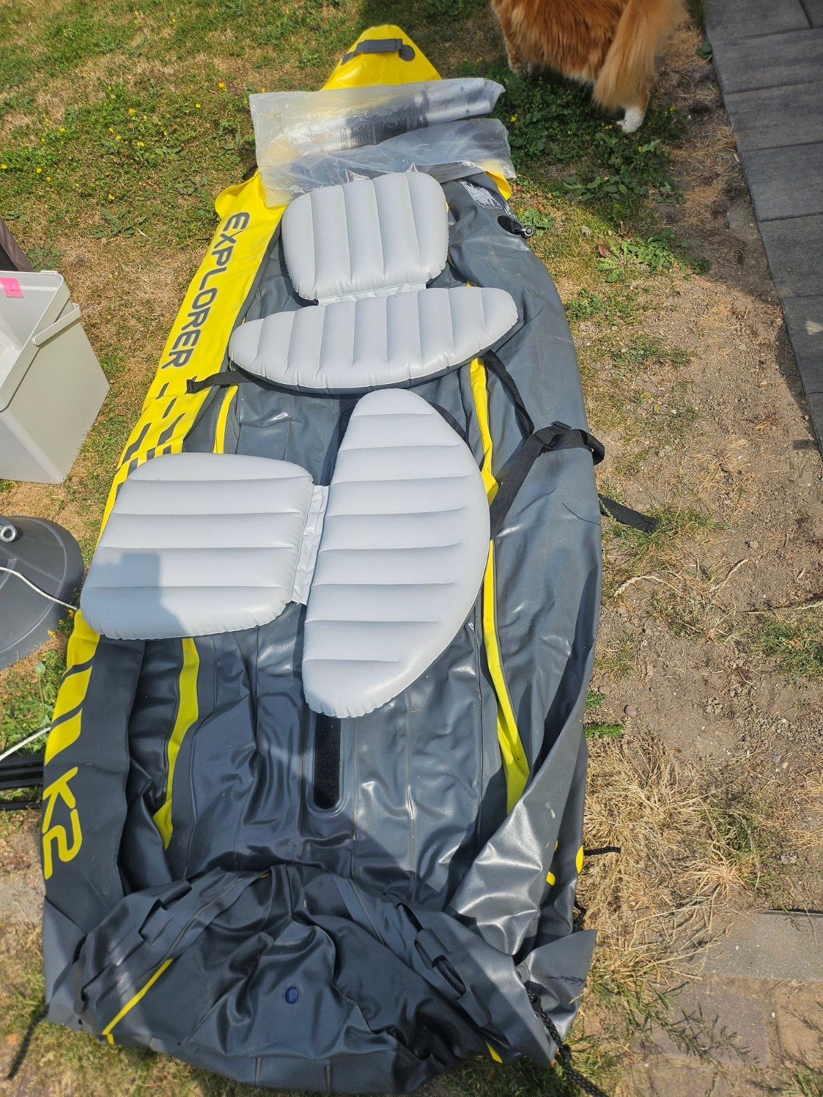 Intex Explorer K2 opblaasbare kajak met peddels, Ophalen of Verzenden