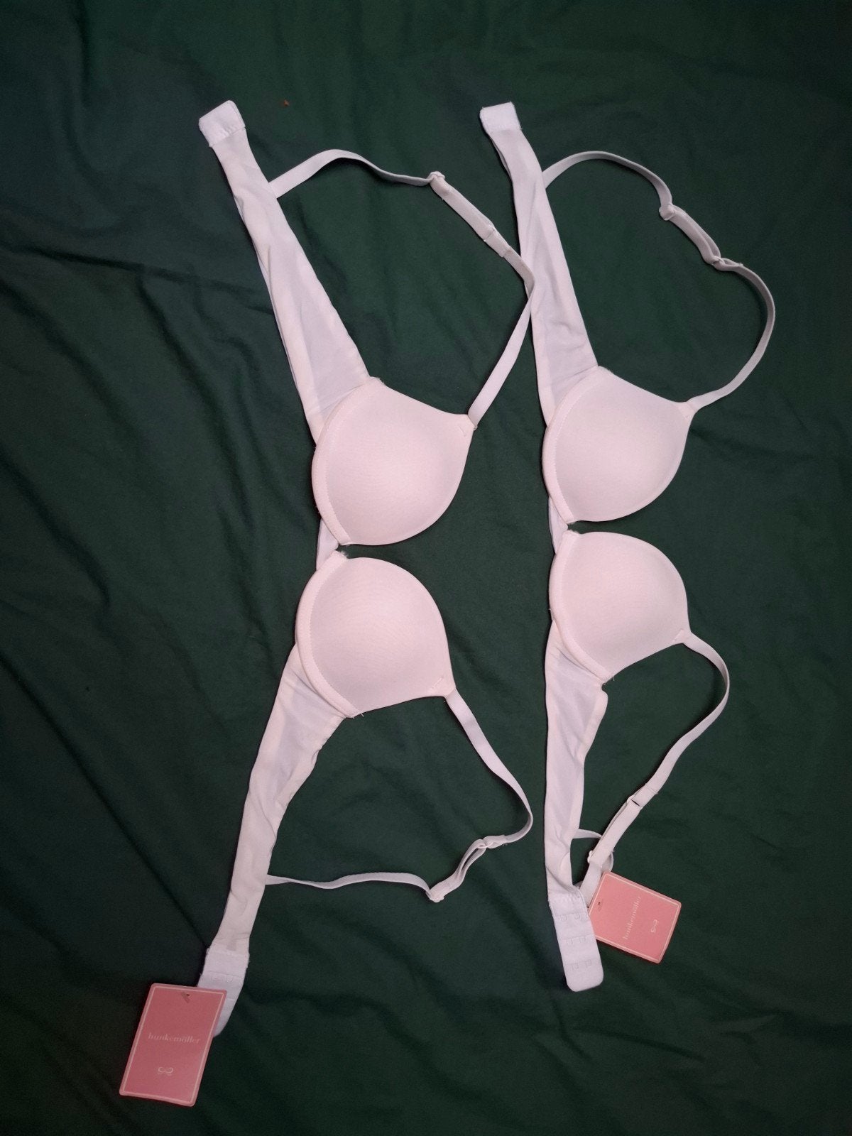 2x Hunkemöller Push-up BH 70AA wit, Hunkemöller, Ophalen of Verzenden, Wit, BH
