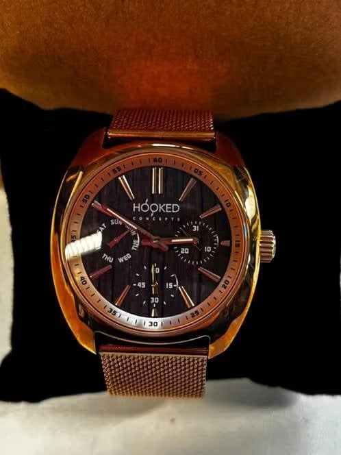 NIEUW! Hooked concepts horloge rose goud 38 mm €77,99, Ophalen of Verzenden, Nieuw