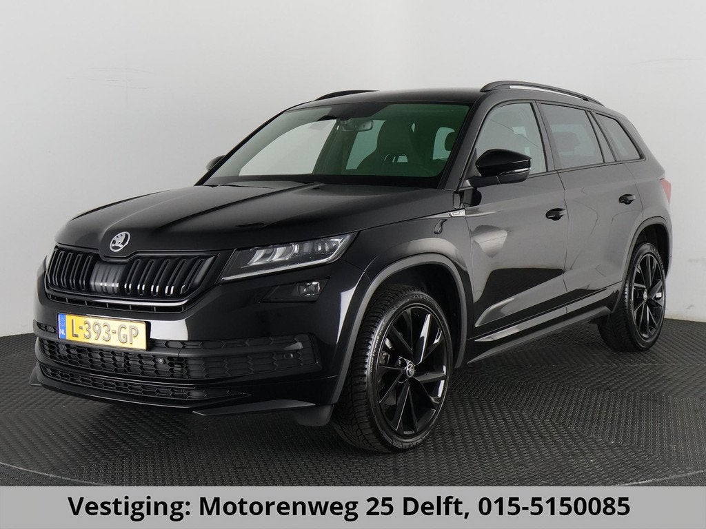 Skoda Kodiaq 1.5 TSI SPORTLINE BUSSAUTOMAAT GARANTIE 5-2031*, 4 cilinders, 150 pk, Zwart, Origineel Nederlands