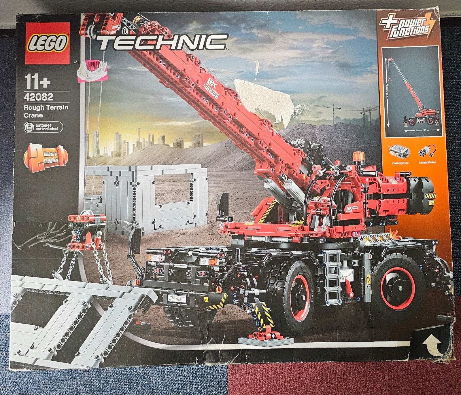 Lego 42082 Rough Terrain Crane, Ophalen, Lego, Zo goed als nieuw, Technic