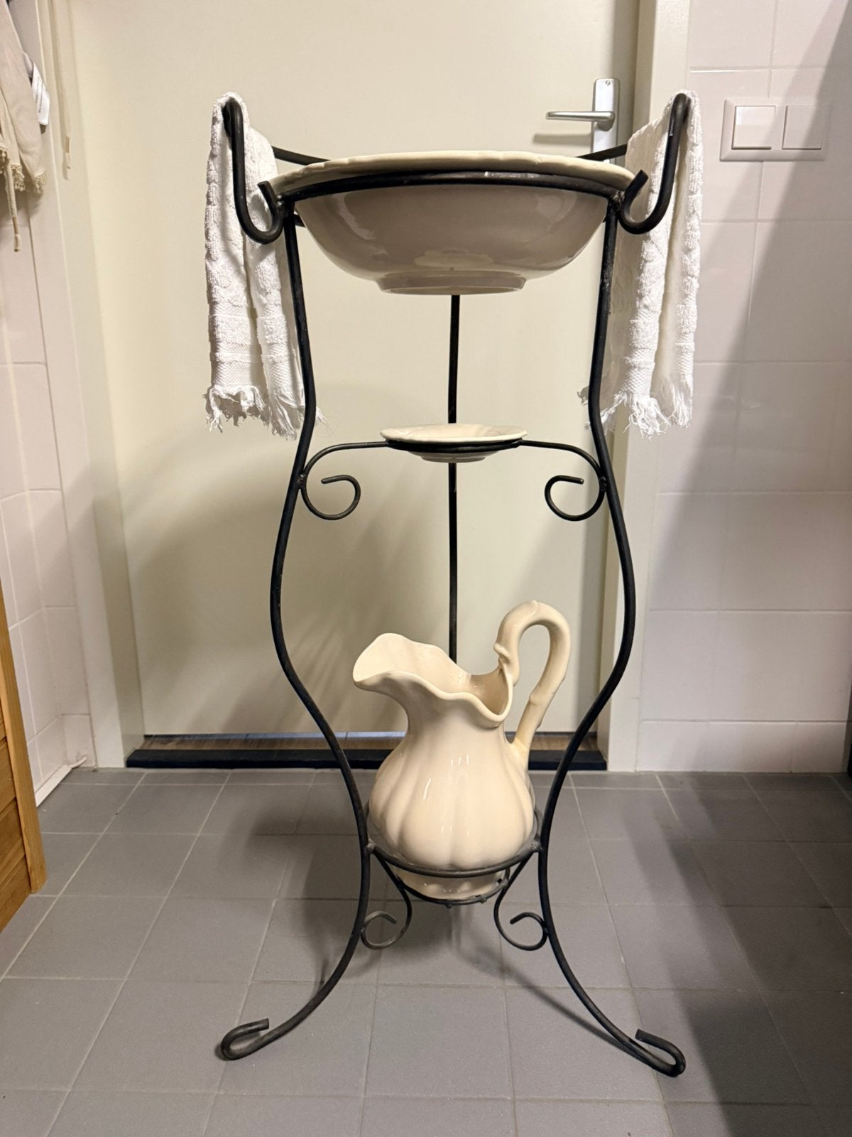 brocante lampetstel, Ophalen