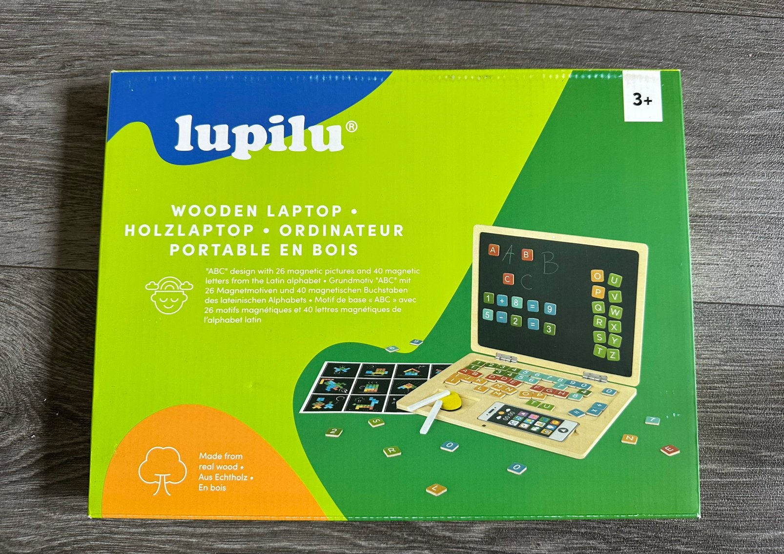 Speelgoed laptop hout, 3+ jaar, kinderen educatief, Kinderen en Baby's, Ophalen, Nieuw, Ontdekken