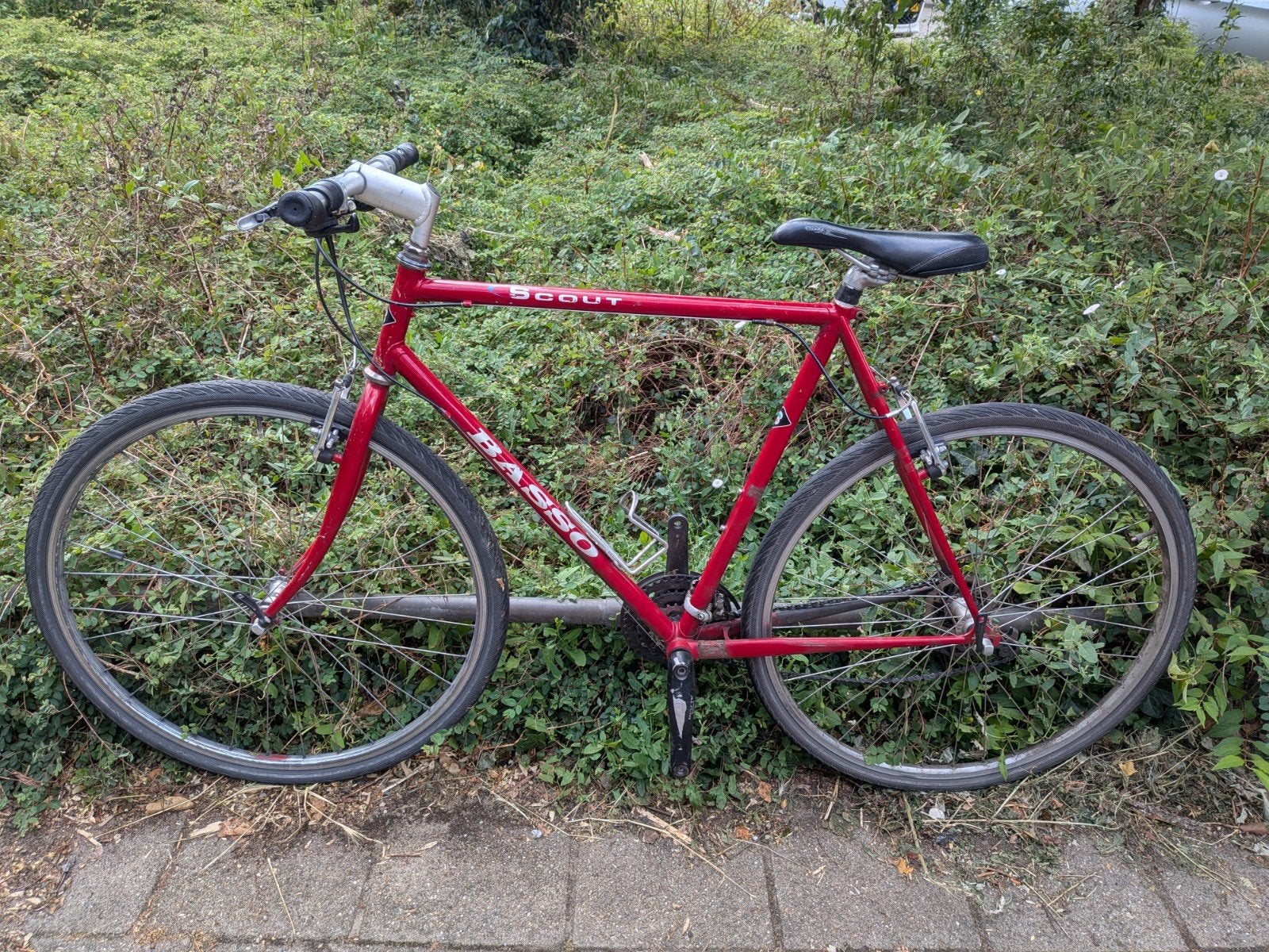 Reparatie of onderdelen : vintage Rode Basso Scout Fiets, Fietsen en Brommers, Ophalen, Gebruikt, Overige merken