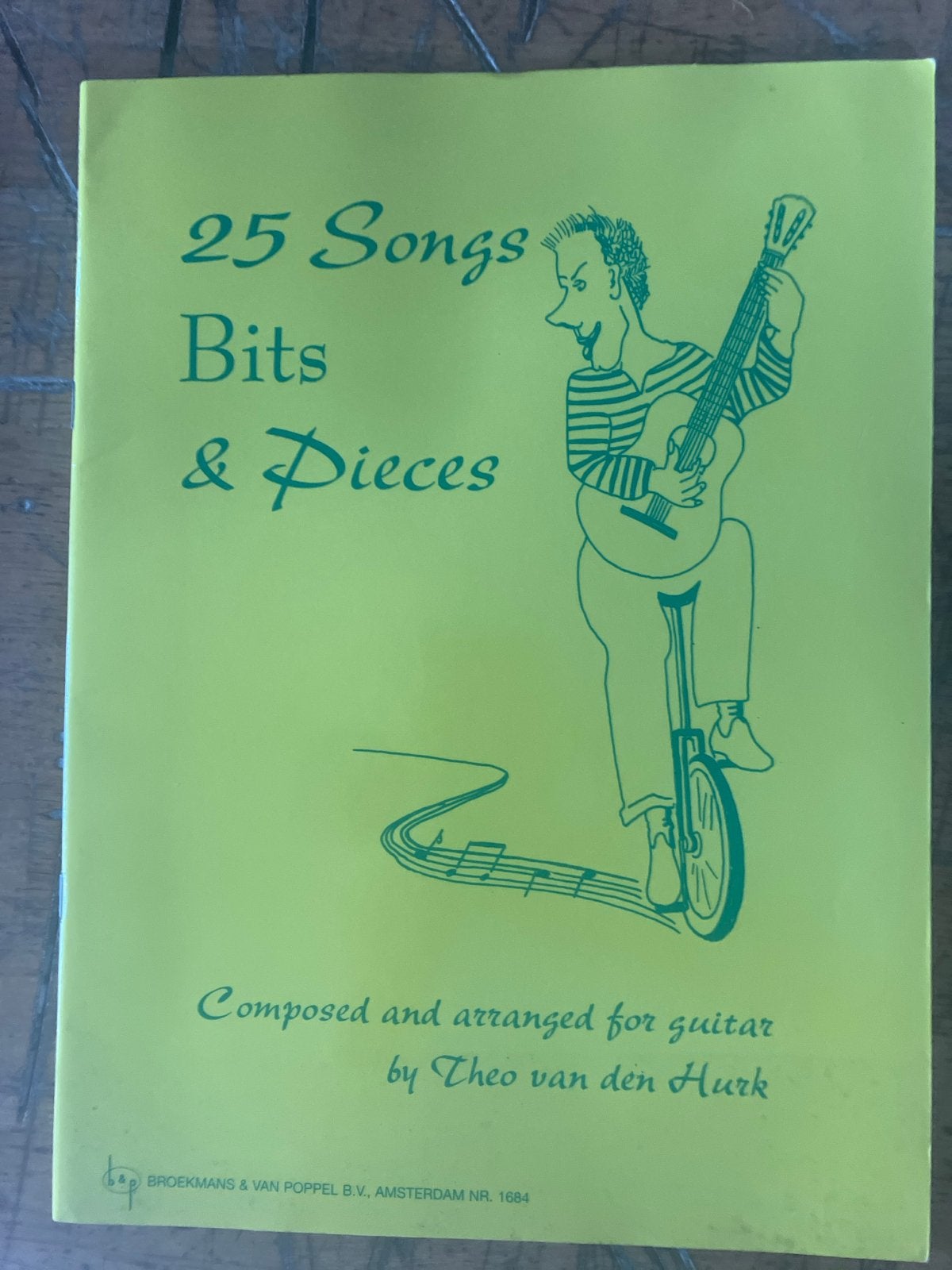 25 Songs Bits & Pieces - Gitaarboek Theo van den Hurk, Overige genres, Ophalen of Verzenden, Artiest of Componist, Gitaar
