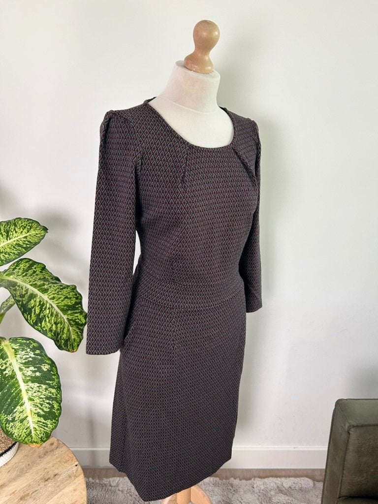 King Louie maat XL geruite mona dress 3531, Kleding | Dames, Maat 46/48 (XL) of groter, Ophalen of Verzenden, Zo goed als nieuw