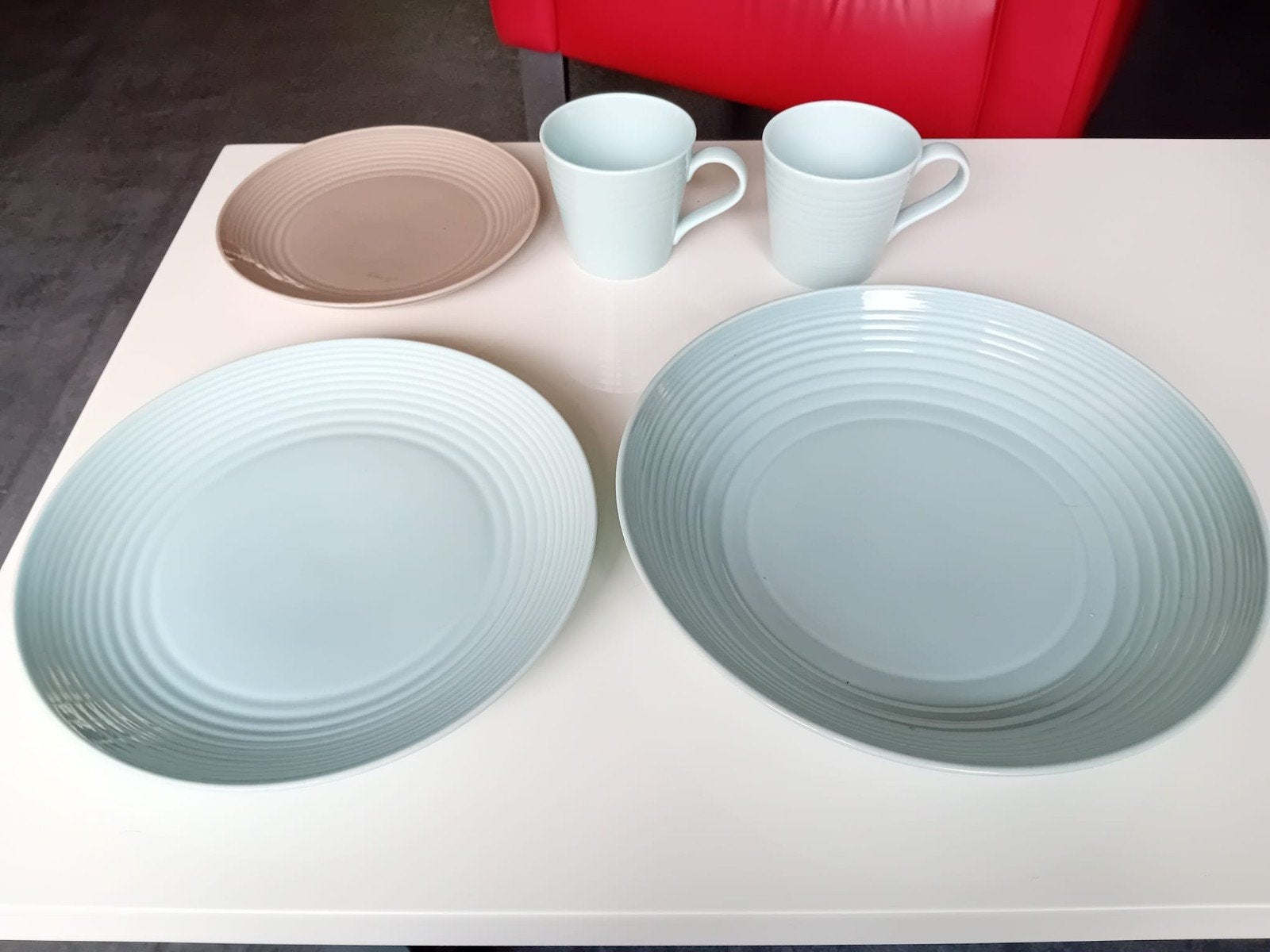 Royal Doulton Gordon Ramsay Maze Blauw servies in prima staa, Ophalen of Verzenden, Zo goed als nieuw, Overige stijlen, Bord(en)