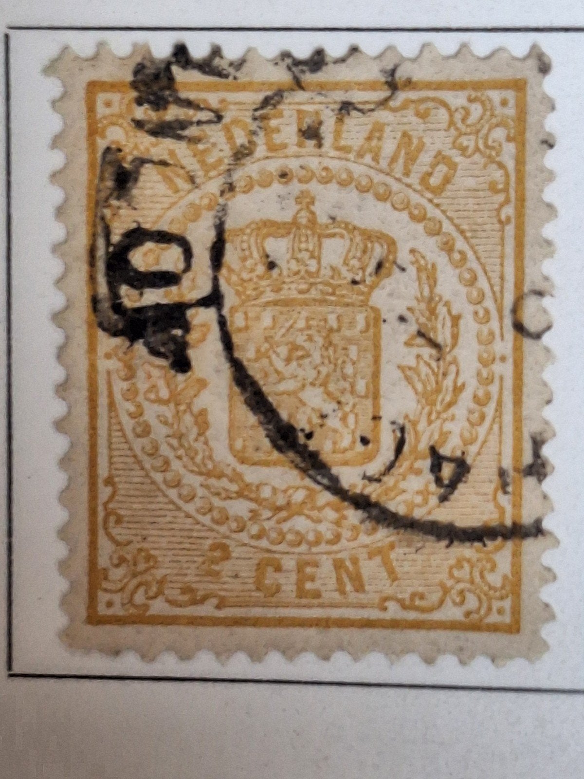 Rijkswapen 1869-1871.     2.1, Postzegels en Munten, Postzegels | Nederland, Ophalen of Verzenden
