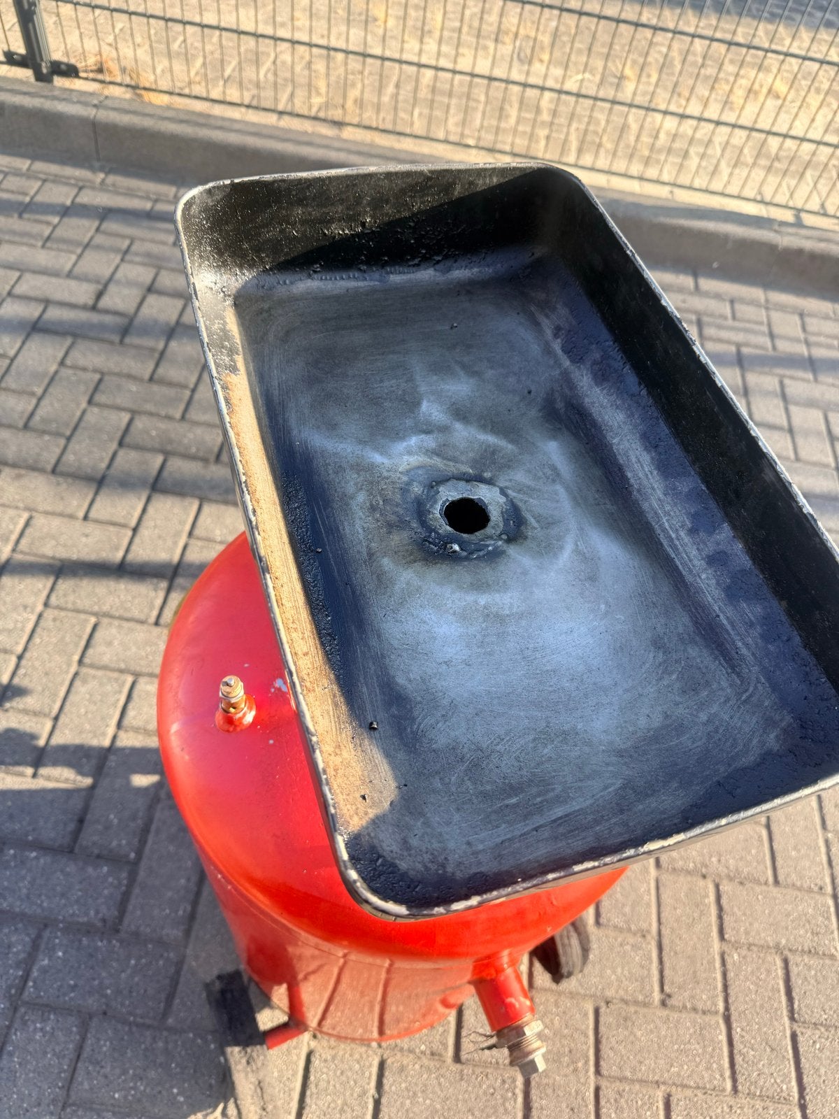 Olie opvang bak / Olie opvangwagen, Ophalen of Verzenden, Gebruikt