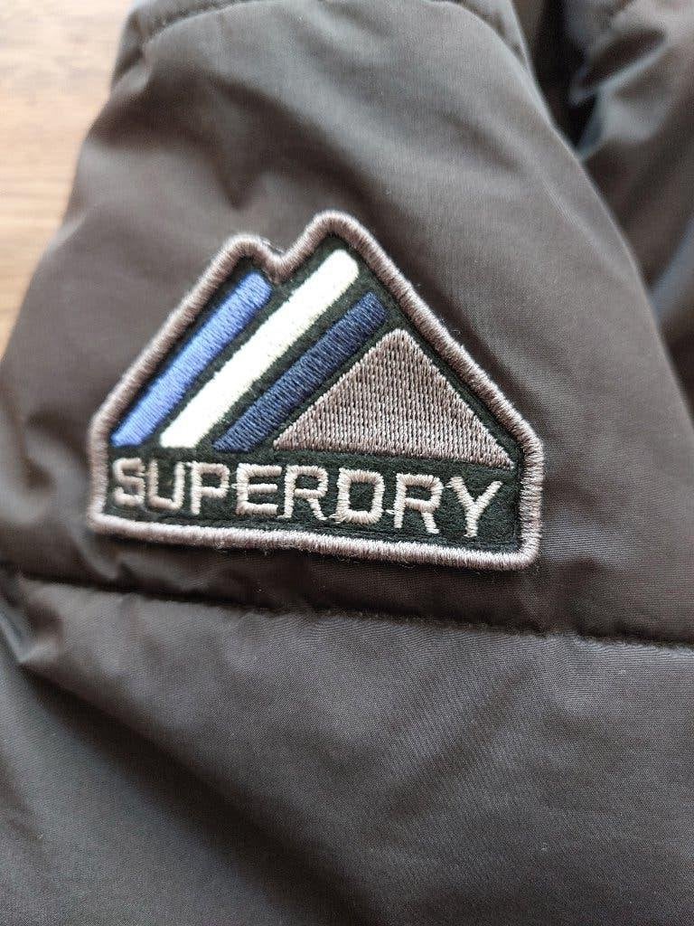 SUPER DRY XL winterjas, Ophalen, Zwart, Maat 56/58 (XL), Zo goed als nieuw
