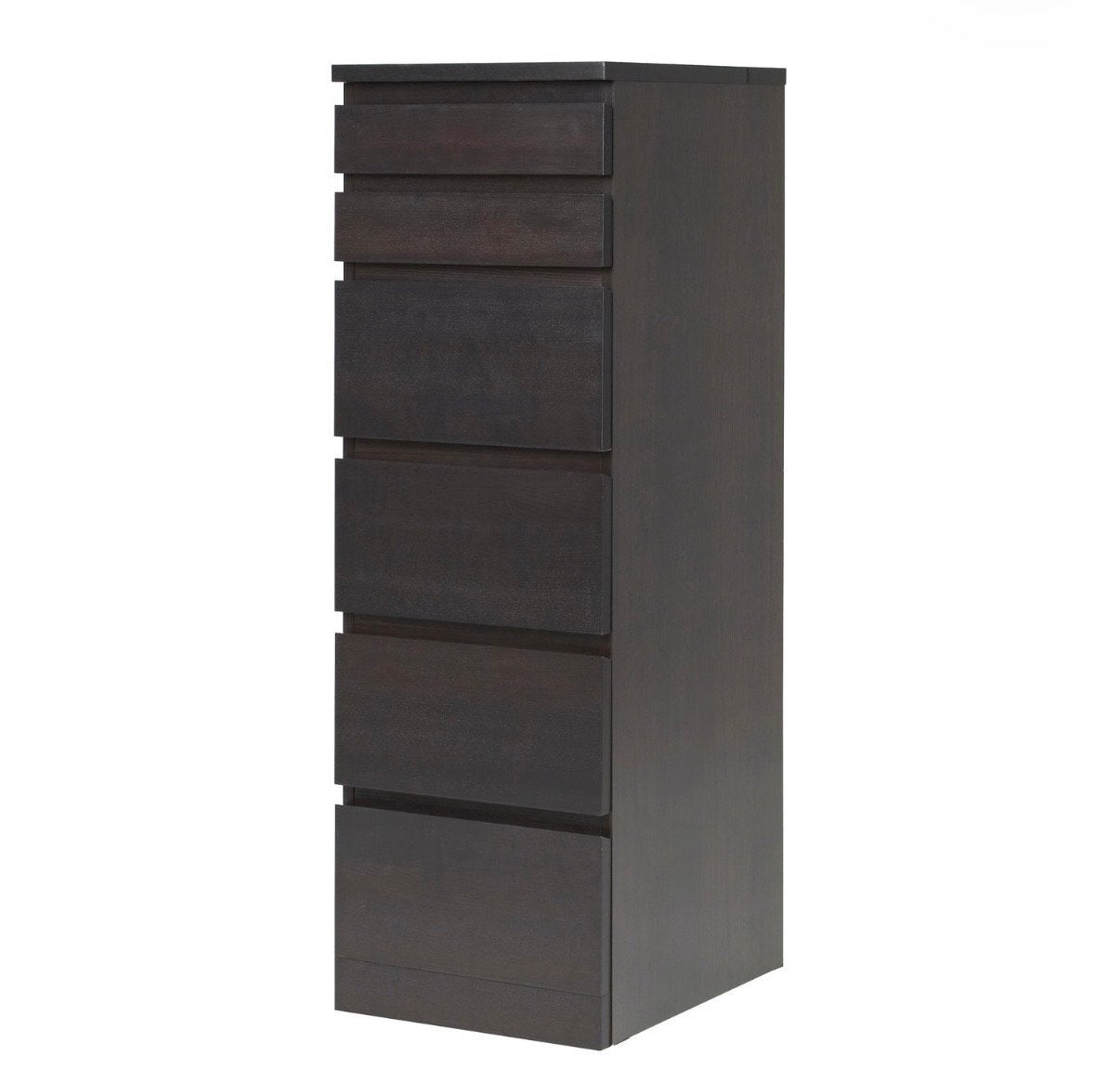 IKEA MALM Ladekast met 6 lades - zwartbruin, Gebruikt, 5 laden of meer, 150 tot 200 cm, 25 tot 50 cm